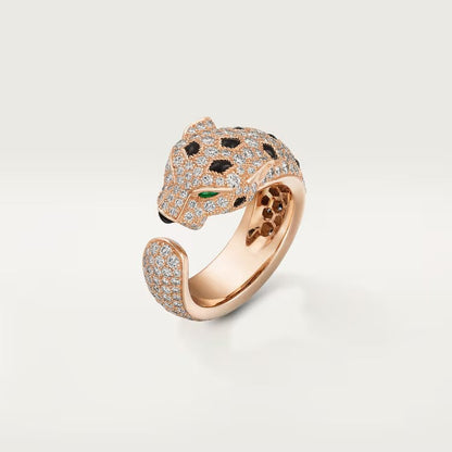 [Elite]PANTHERE SPOTTED FULL DIAMOND MEDIUM RING