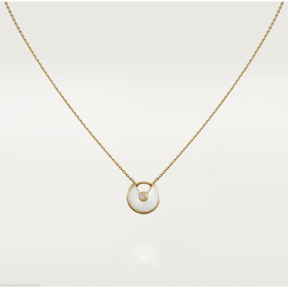 [Elite]AMULETTE ROSE GOLD MOP NECKLACE