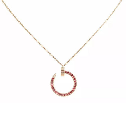 [Elite]JUSTE NECKLACE RED FULL DIAMONDS