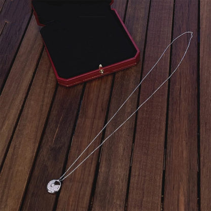 [Elite]AMULETTE SILVER FULL DIAMOND NECKLACE