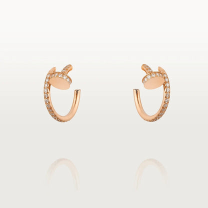 [Elite]JUSTE EARRINGS 12.75MM PINK GOLD DIAMOND