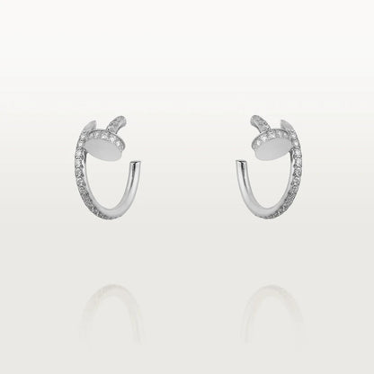 [Elite]JUSTE EARRINGS 12.75MM SILVER DIAMOND