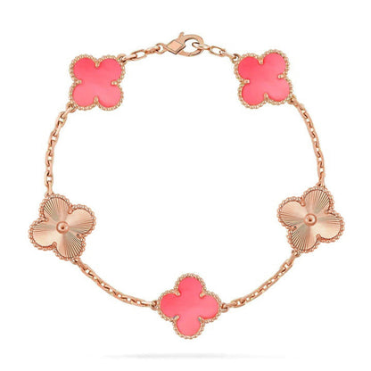 [Elite] CLOVER 5 MOTIFS  PINK MOP BRACELET COLLECTION