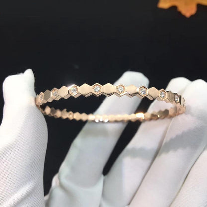 [Elite]BEE LOVE PINK GOLD DIAMOND BRACELET