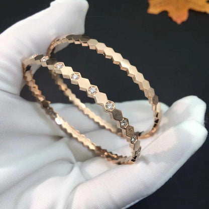 [Elite]BEE LOVE PINK GOLD DIAMOND BRACELET