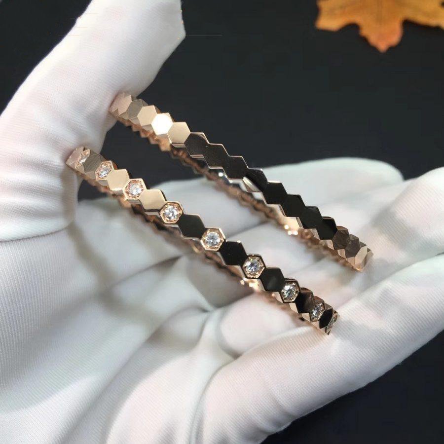 [Elite]BEE LOVE PINK GOLD DIAMOND BRACELET