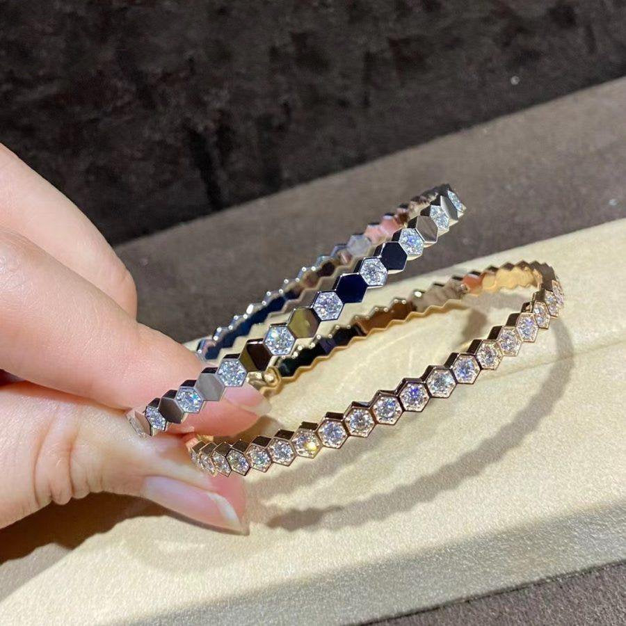 [Elite]BEE LOVE GOLD BRACELET FULL DIAMOND