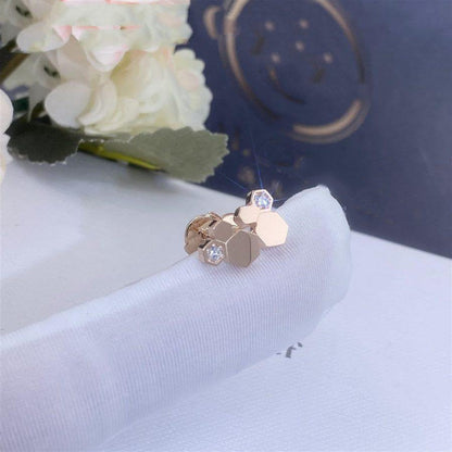 [Elite]BEE LOVE PINK GOLD DIAMOND EARRINGS
