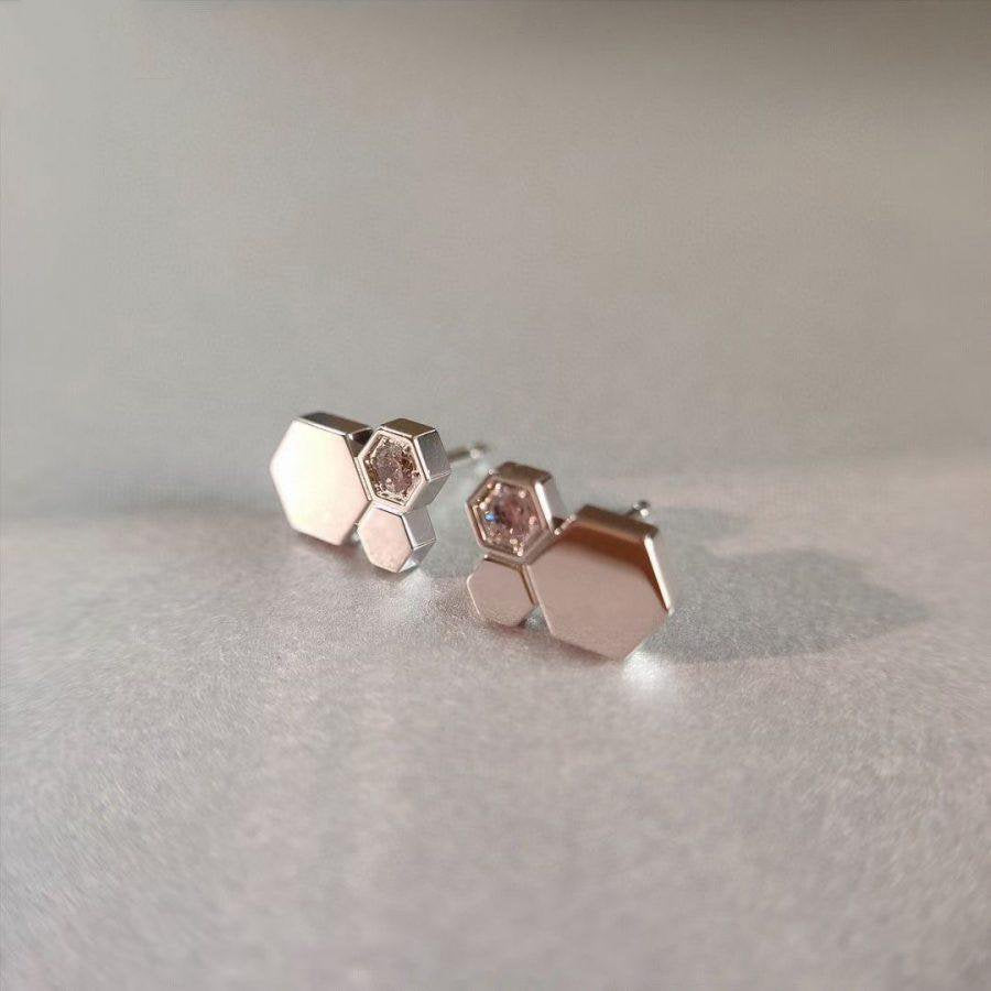 [Elite]BEE LOVE SILVER DIAMOND EARRINGS