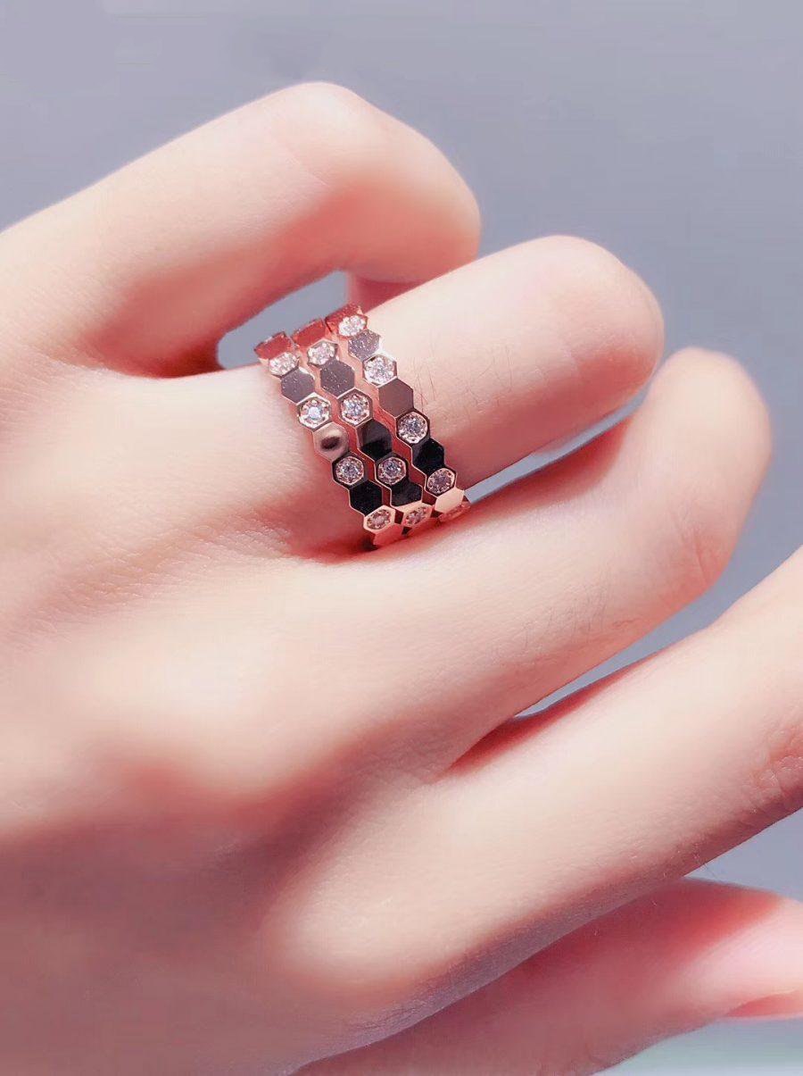 [Elite]BEE LOVE RING PINK GOLD DIAMOND