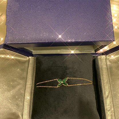 [Elite]JEUX BRACELET MALACHITE PINK GOLD 1 DIAMOND