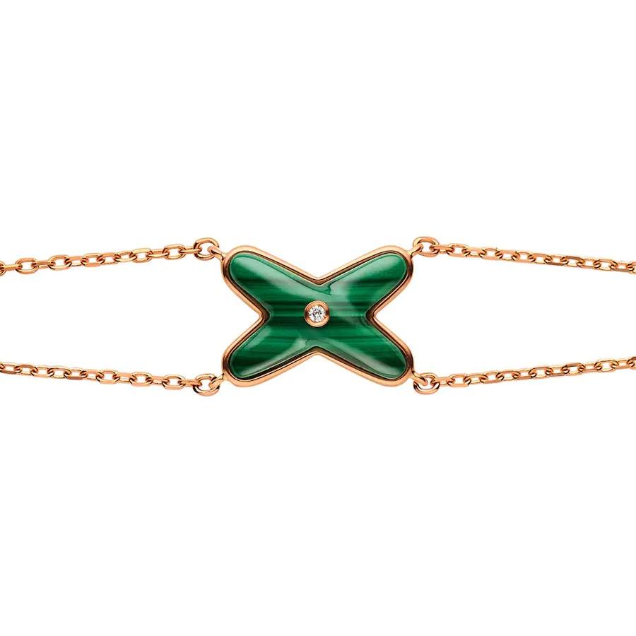 [Elite]JEUX BRACELET MALACHITE PINK GOLD 1 DIAMOND