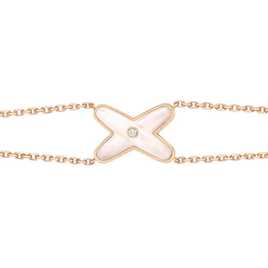[Elite]JEUX BRACELET WHITE MOP PINK GOLD 1 DIAMOND