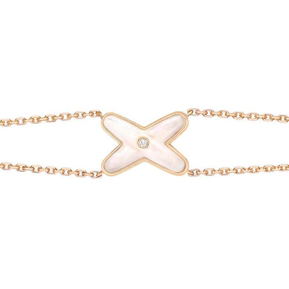 [Elite]JEUX BRACELET WHITE MOP PINK GOLD 1 DIAMOND