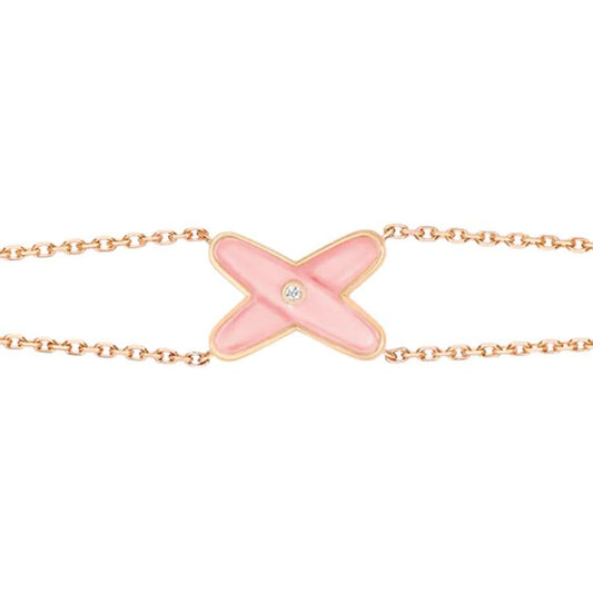 [Elite]JEUX BRACELET PINK MOP PINK GOLD 1 DIAMOND