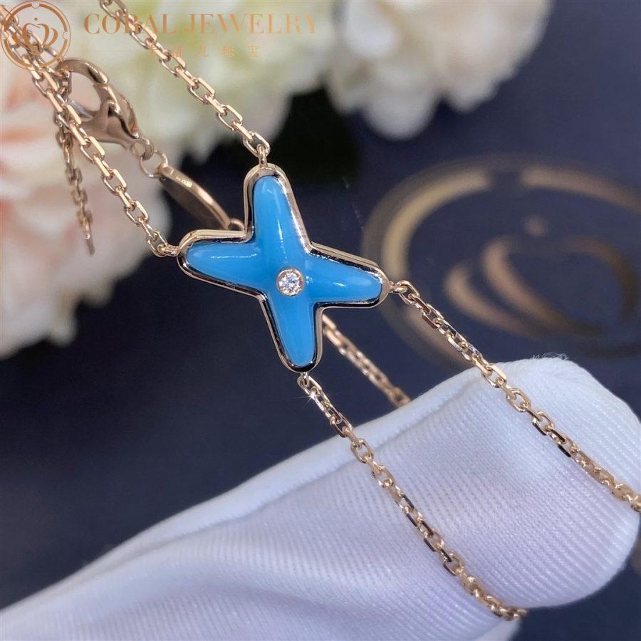 [Elite]JEUX BRACELET TURQUOISE PINK GOLD 1 DIAMOND