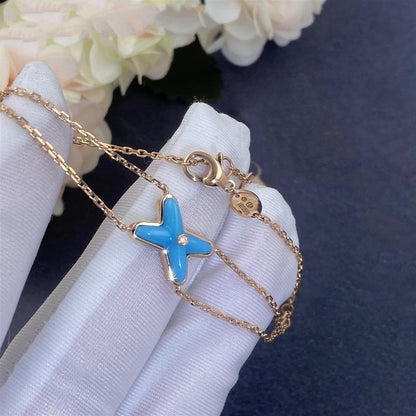 [Elite]JEUX BRACELET TURQUOISE PINK GOLD 1 DIAMOND