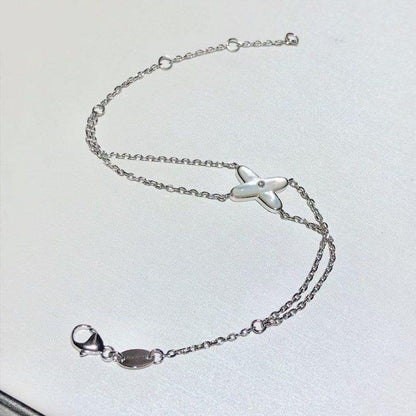 [Elite]JEUX BRACELET WHITE MOP SILVER 1 DIAMOND