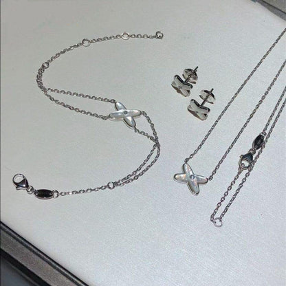 [Elite]JEUX BRACELET WHITE MOP SILVER 1 DIAMOND