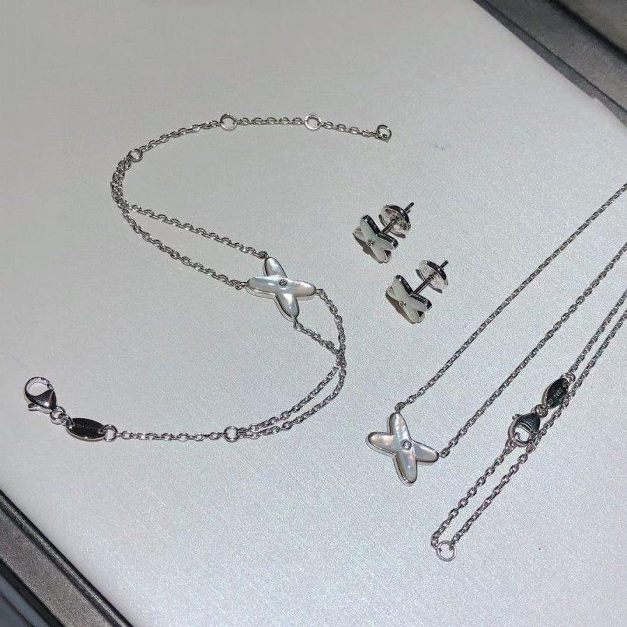 [Elite]JEUX BRACELET WHITE MOP SILVER 1 DIAMOND