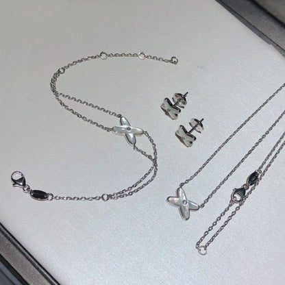 [Elite]JEUX BRACELET WHITE MOP SILVER 1 DIAMOND