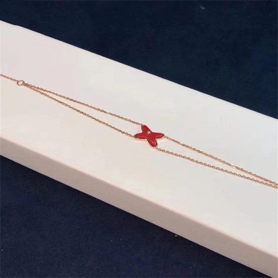 [Elite]JEUX BRACELET CARNELIAN PINK GOLD 1 DIAMOND