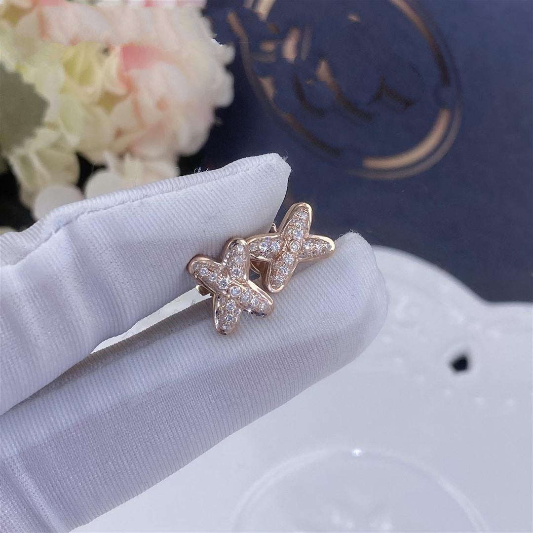 [Elite]JEUX DE PINK GOLD DIAMOND EARRINGS