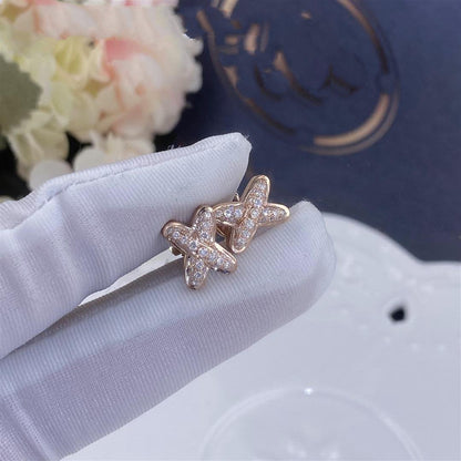 [Elite]JEUX DE PINK GOLD DIAMOND EARRINGS