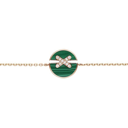 [Elite]JEUX DE BRACELET MALACHITE PINK GOLD DIAMONDS