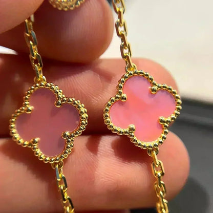 [Elite] CLOVER 5 MOTIFS  PINK MOP BRACELET COLLECTION