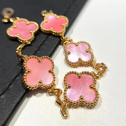 [Elite] CLOVER 5 MOTIFS  PINK MOP BRACELET COLLECTION