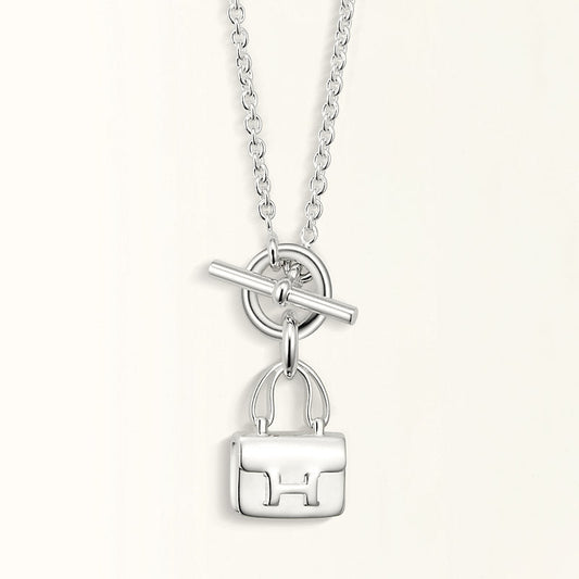 [Elite]POP H PEDANT SILVER NECKLACE