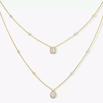 [Elite]Diamond Necklace My Twin 2 Rows