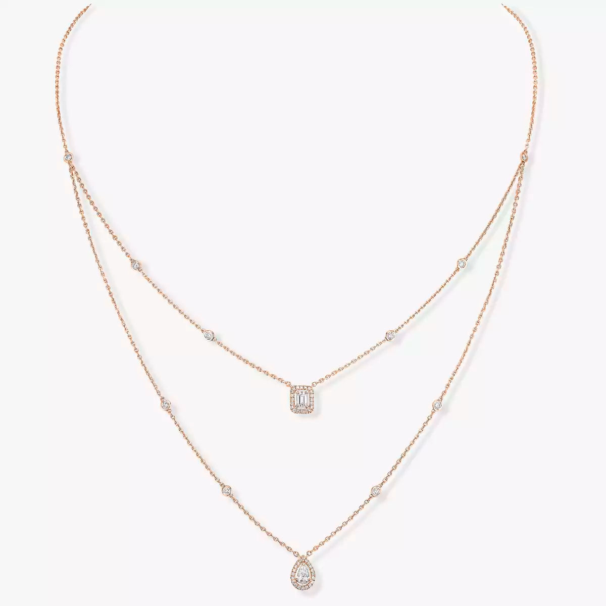 [Elite]Diamond Necklace My Twin 2 Rows