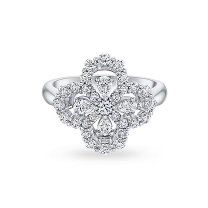 [Elite]LOOP RING FULL MOTIF DIAMOND 16MM SILVE