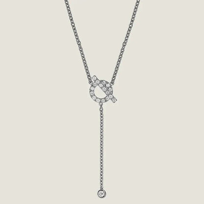 [Elite]FINESSE SILVER DIAMOND NECKLACE