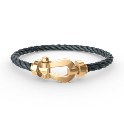 [Elite]FORCE LARGE HORSESHOE NO DIAMOND BRACELET GOLD