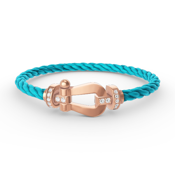 [Elite]FORCE LARGE HORSESHOE HALF DIAMOND BRACELET ROSE GOLD