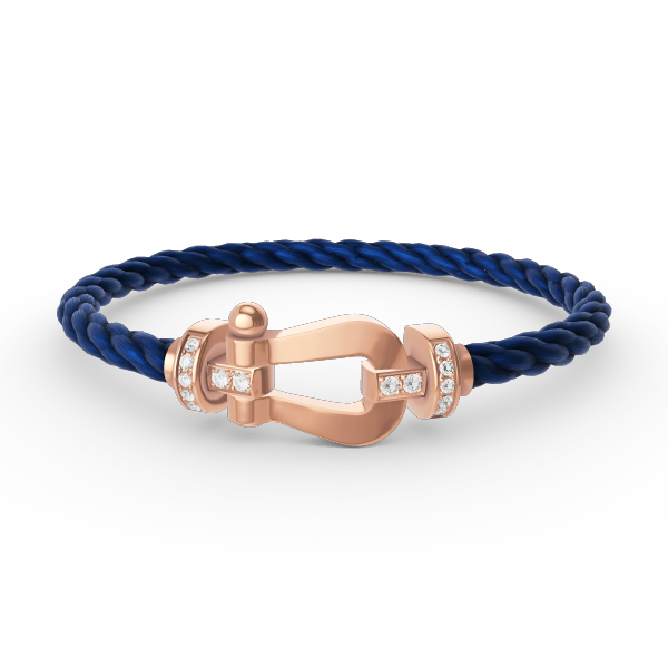 [Elite]FORCE LARGE HORSESHOE HALF DIAMOND BRACELET ROSE GOLD