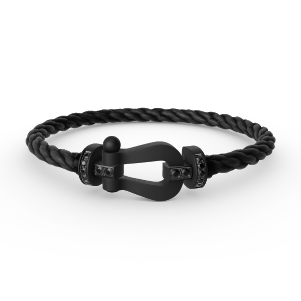 [Elite]FORCE LARGE SERIES HORSESHOE BLACK SAMURAI BRACELET