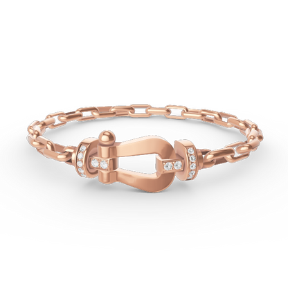 [Elite]FORCE LARGE HORSESHOE CLASP  METAL BRACELET
