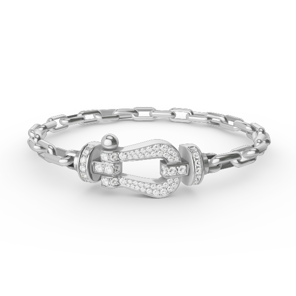 [Elite]FORCE LARGE HORSESHOE CLASP  METAL BRACELET