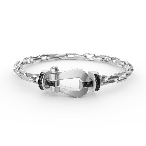 [Elite]FORCE LARGE HORSESHOE CLASP  METAL BRACELET