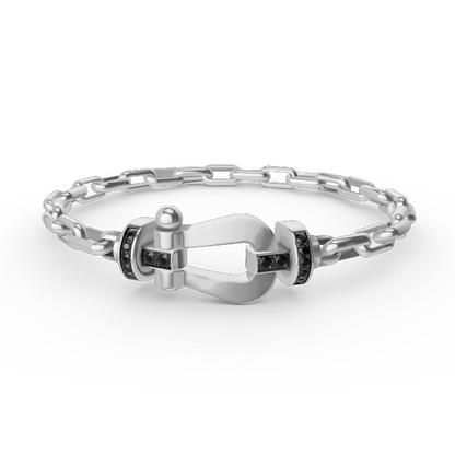 [Elite]FORCE LARGE HORSESHOE CLASP  METAL BRACELET