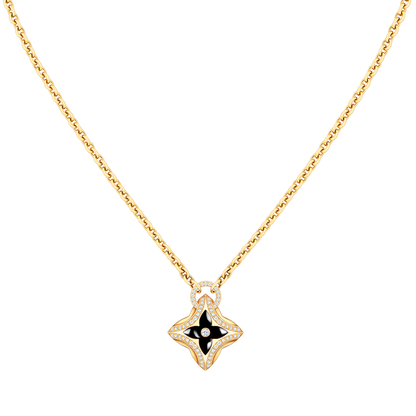 [Elite]STAR PEDANT PINK GOLD DIAMOND NECKLACE
