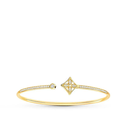 [Elite]IDYLLE GOLD OPEN BRACELET DIAMOND PAVED