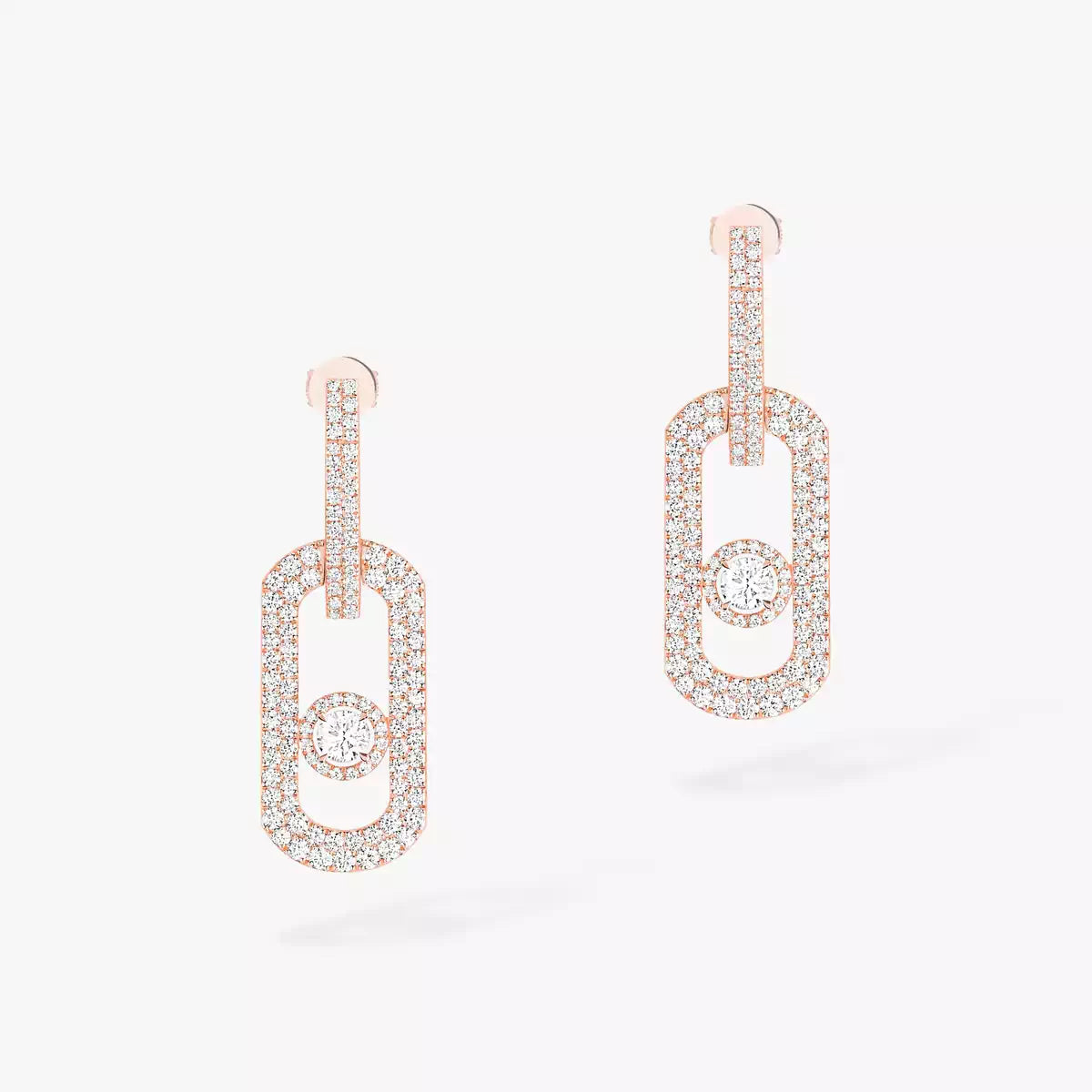 [Elite]So Move XL Pave_-Set Diamond Pendant Earrings