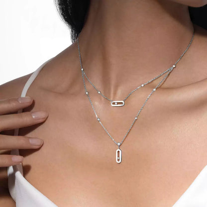 [Elite] Move Uno Diamond Necklace