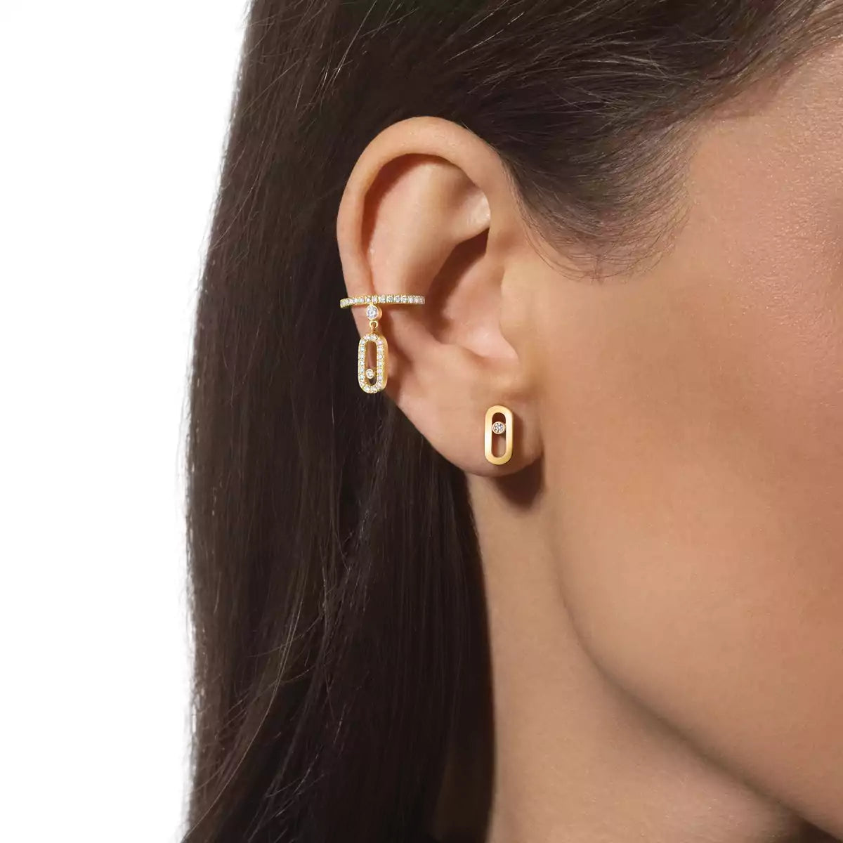 [Elite]Move Uno Diamond Stud Earrings
