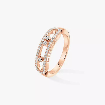 [Elite] Baby Move Gold Diamond Pave_ Ring